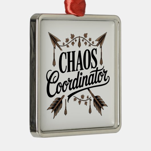 Chaos Coordinator Metalen Ornament (Rechts)