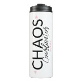 Chaos Coordinator Modern Typografie Thermosbeker (Voorkant)