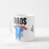 Chaos Coordinator Mok Grappige moeder leraar werk  (Voorkant links)