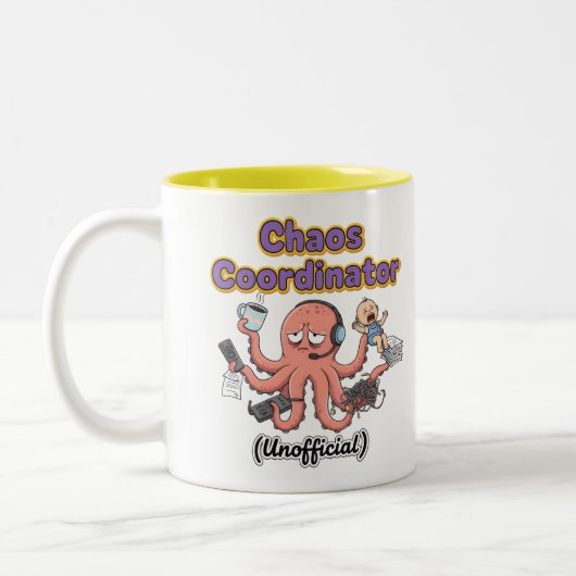 Chaos Coordinator mug Tweekleurige Koffiemok (Links)