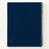 Chaos Coördinator Navy Notitieboek - Kantoorcadeau (Achterkant)