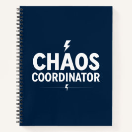 Chaos Coördinator Navy Notitieboek - Kantoorcadeau