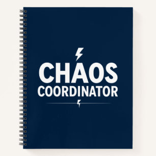Chaos Coördinator Navy Notitieboek - Kantoorcadeau