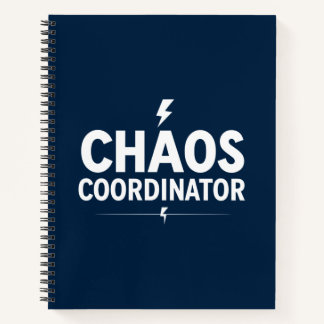Chaos Coördinator Navy Notitieboek - Kantoorcadeau