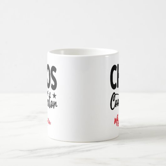 Chaos Coordinator Notebook – Funny Teacher Quote Koffiemok (Center)