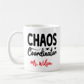 Chaos Coordinator Notebook – Funny Teacher Quote Koffiemok (Links)