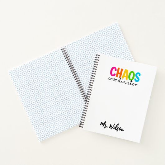 Chaos Coordinator Notebook – Funny Teacher Quote Notitieboek (Binnen)