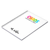 Chaos Coordinator Notebook – Funny Teacher Quote Notitieboek (Linkerzijde)