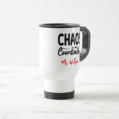 Chaos Coordinator Notebook – Funny Teacher Quote Reisbeker (Voorkant rechts)