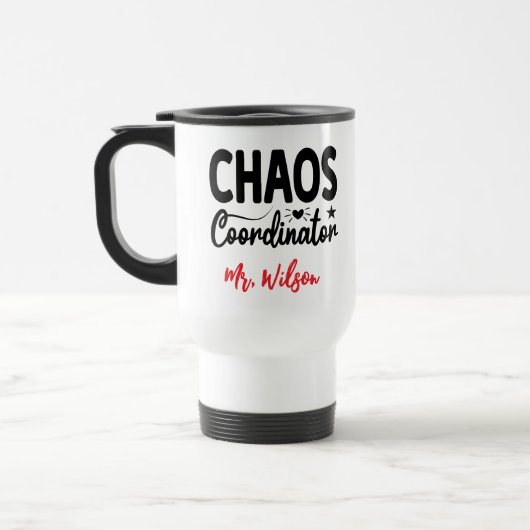 Chaos Coordinator Notebook – Funny Teacher Quote Reisbeker (Links)
