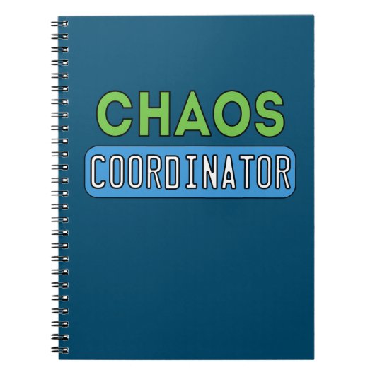 Chaos-coördinator Notitieboek (Voorkant)