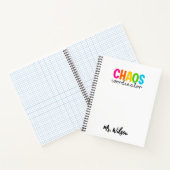 Chaos Coördinator Notitieboek – Grappige Quote voo (Binnen)
