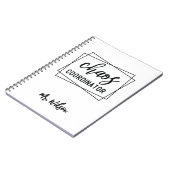 Chaos Coördinator Notitieboek – Grappige Quote voo (Linkerzijde)
