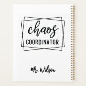 Chaos Coördinator Notitieboek – Grappige Quote voo (Achterkant)