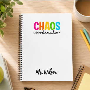 Chaos Coördinator Notitieboek – Grappige Quote voo