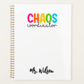 Chaos Coördinator Notitieboek – Grappige Quote voo (Voorkant)