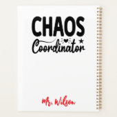 Chaos Coördinator Notitieboek – Grappige Quote voo (Achterkant)