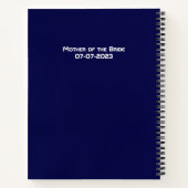 Chaos-coördinator om lijst te doen notitieboek (Achterkant)