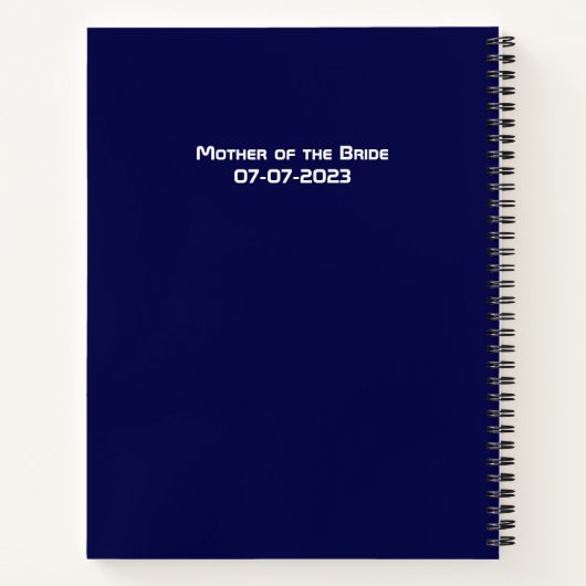 Chaos-coördinator om lijst te doen notitieboek (Achterkant)