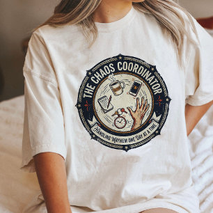 Chaos Coördinator Omgaan met Chaos Badge Tri-Blend Shirt