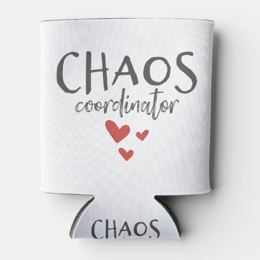 Chaos Coordinator Ouderschap Funny Blikjeskoeler (Voorkant)