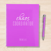 Chaos Coordinator Paarse gepersonaliseerde naam Planner