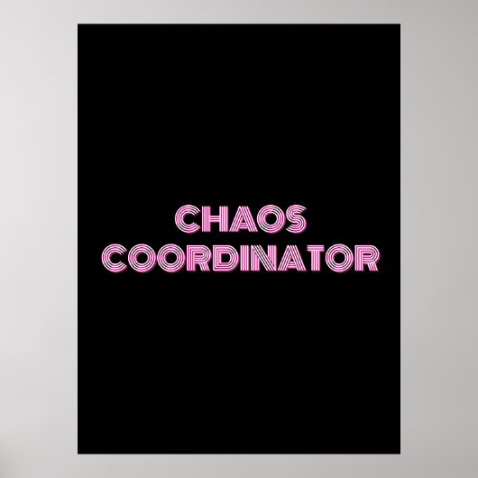 CHAOS COÖRDINATOR POSTER (Voorkant)