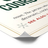 Chaos Coördinator Poster - Grappige Kerstmis Defin (Hoek)