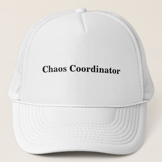Chaos Coordinator Quote voor Leraren of Ouders Trucker Pet (Voorkant)