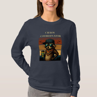 Chaos Coordinator Raccoon Shirt met lange mouwen