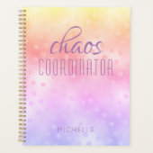 Chaos Coordinator Rainbow Glitter Personaliste Planner (Voorkant)