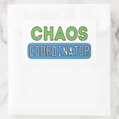Chaos-coördinator Rechthoekige Sticker (Tas)