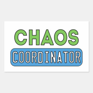 Chaos-coördinator Rechthoekige Sticker