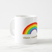 Chaos Coördinator Regenboog Koffiemok (Voorkant links)
