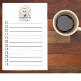 Chaos Coordinator retro boho regenboog gepersonali Post-it® Notes
