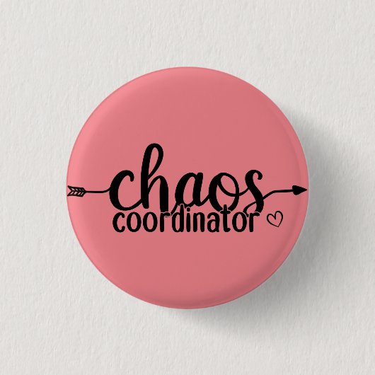 Chaos-coördinator Ronde Button 3,2 Cm (Voorkant)
