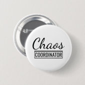 Chaos-coördinator Ronde Button 5,7 Cm (Voorkant /achterkant)