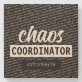 Chaos-coördinator Stenen Onderzetter (Voorkant)