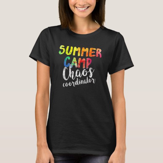 Chaos Coordinator Summer Camp Counselor T-shirt (Voorkant)