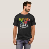 Chaos Coordinator   Summer Camp Counselor T-shirt (Voorkant volledig)