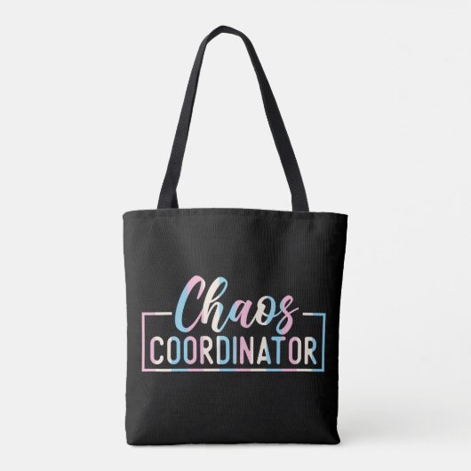 Chaos-coördinator Tote Bag (Achterkant)