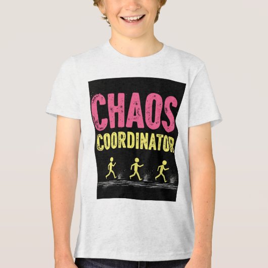 Chaos Coördinator Tri-Blend T-shirt (Voorkant)