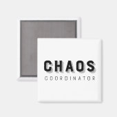 Chaos Coordinator Typografie Magneet (Voorkant / Achterkant)