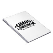 Chaos Coördinator Typografie Ontwerp Notitieboek (Rechterzijde)