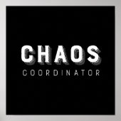 Chaos Coordinator Typografie Poster (Voorkant)