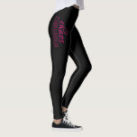 Chaos Coordinator Typografische Black Hot Pink Leggings<br><div class="desc">Een eenvoudig ontwerp van "chaocoördinator" in een leuke zwarte typografische tekst. Ideaal voor die drukke moeder,  leraar,  sportploegenmanager of werkbaas.</div>