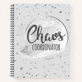 Chaos Coördinator Zilveren Notitieboek Planner (Voorkant)