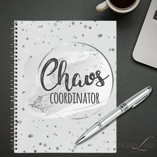 Chaos Coördinator Zilveren Notitieboek Planner
