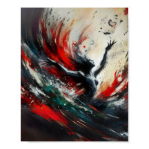 Chaos & Creatie: Passie vs Natuur Art Print