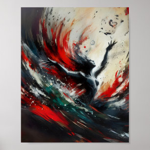 Chaos & Creatie: Passie vs Natuur Art Print